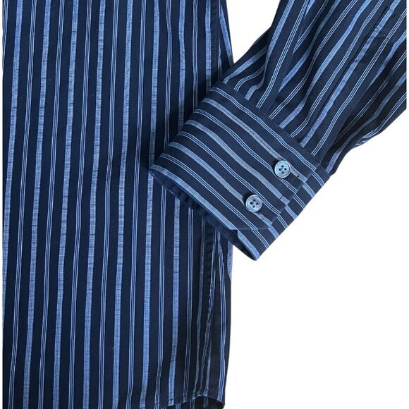 Hugo Boss Shirt in Blue/Black | Size 15.5 (34/35) - Picture 3 of 7